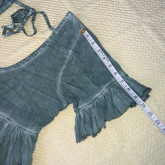 Sea Gypsies Sage Green Vacation dress. Size Medium - Picture 9 of 9